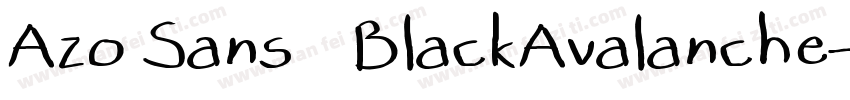 Azo Sans   BlackAvalanche字体转换